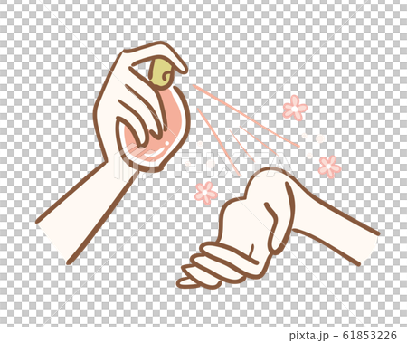 香水　手首　パーツカット 61853226