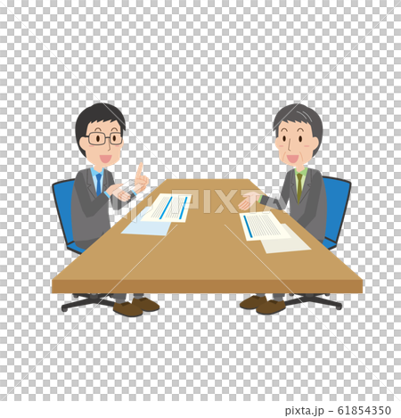 営業　販売　セールス　説明　商談 61854350