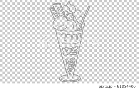 食べ物 スイーツ チョコレートパフェのイラストのイラスト素材 食べ物 スイーツ チョコレートパフェのイラストのイラスト素材