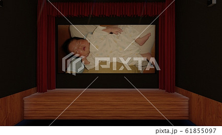 映画館 人なし スクリーン赤ちゃん イラスト26 映画館 人なし スクリーン赤ちゃん イラスト26 61855097