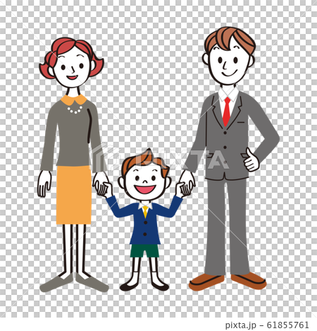Parents and children holding hands 61855761