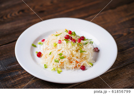 Pickled cabbage with carrots and cranberries 61856799