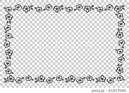 桃の花のフレーム　1色 61857080