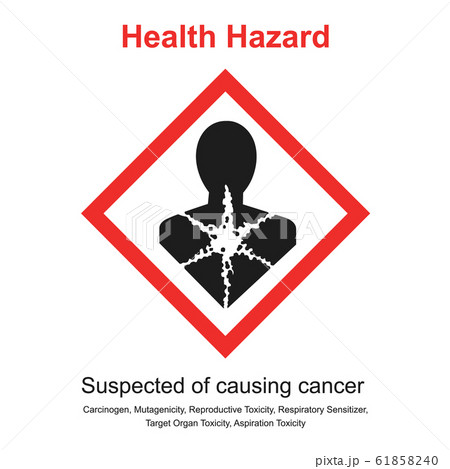 Pictogram mean suspected of causing cancer.のイラスト素材 [61858240] - PIXTA