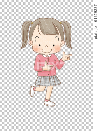 女孩全身前指(棕線) 女孩全身前指(棕線) 61859227