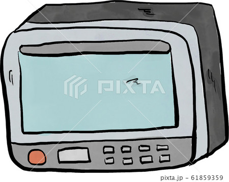 粗大ゴミ 電子レンジのイラスト素材