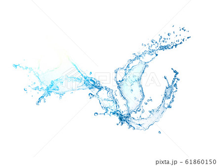 水しぶきのクローズアップ 61860150