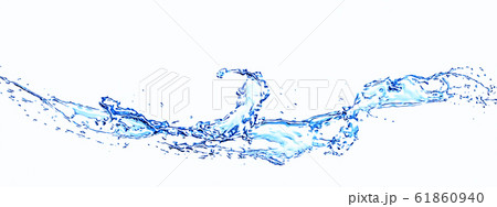 水しぶきのクローズアップ 61860940