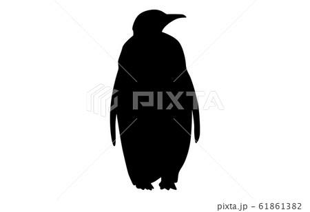 動物シルエット海 川ペンギン3のイラスト素材