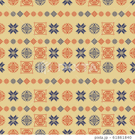 Traditional Norway Style Seamless Knitting Pattern. Abstract ethnic Background. Traditional Norway Style Seamless Knitting Pattern. Abstract ethnic Background. 61861840
