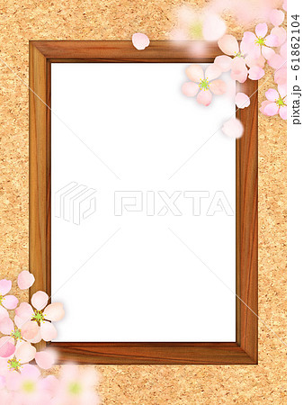 桜　木枠　テクスチャー 61862104
