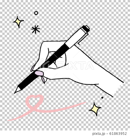 恋のハンドサインのイラスト素材