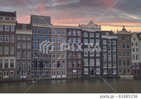 Traditional old buildings in Amsterdam Traditional old buildings in Amsterdam 61865236