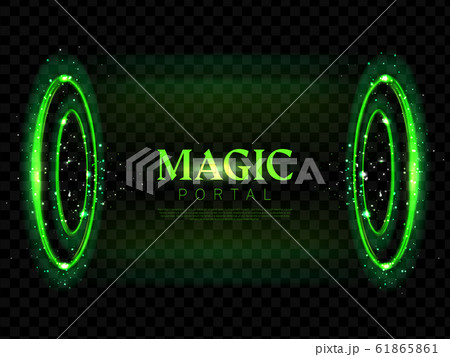 Fantasy magic portal futuristic hologram teleport 61865861