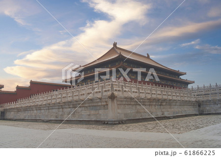 exterior of the Forbidden City in Beijing. 61866225