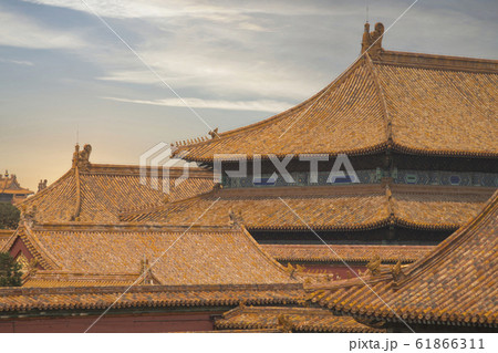 exterior of the Forbidden City in Beijing. 61866311
