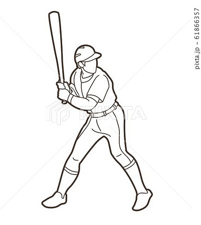 Baseball player action cartoon sport graphic vector. Baseball player action cartoon sport graphic vector. 61866357