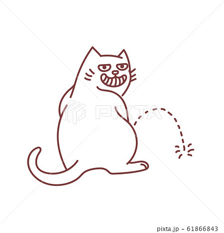 Hooligan cat peeing on the floor Hooligan cat peeing on the floor 61866843