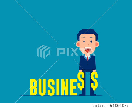 Businessman with financial. Investor concept 61866877