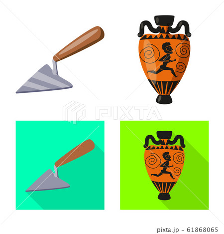Vector illustration of story and items sign. Set of story and attributes stock symbol for web. 61868065