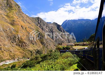 Peruvian train to Machu Picchu passes ancient 61868147