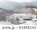 江原道 雪景色 冬 61868244