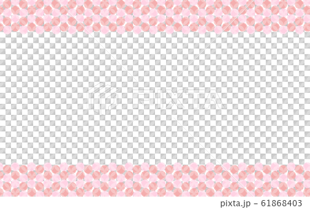 背景：和 和風 円 点 ドット 模様 パステル カラフル ナチュラル ポップ フレーム 七宝 61868403