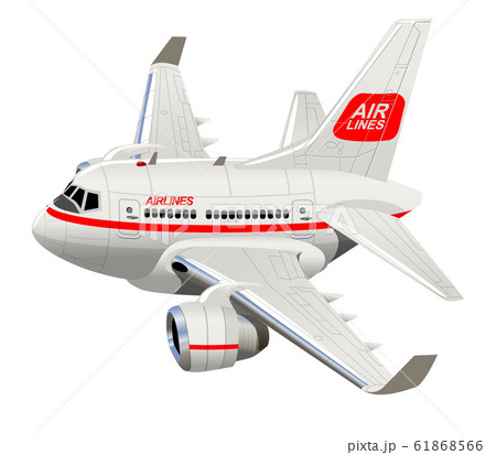 Cartoon Civilian Airplane 61868566