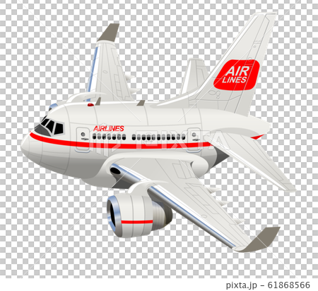 Cartoon Civilian Airplane 61868566