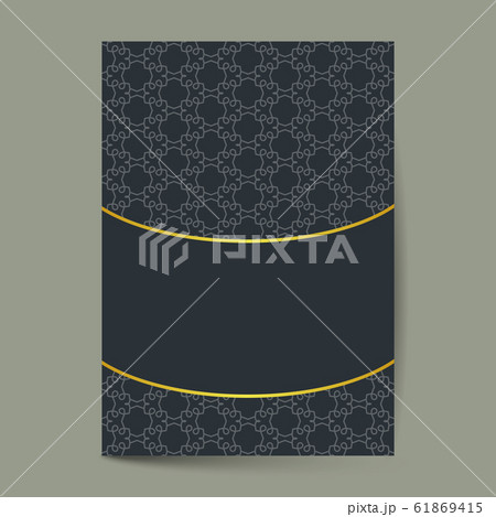 luxury ornate page cover with ornamental pattern 61869415