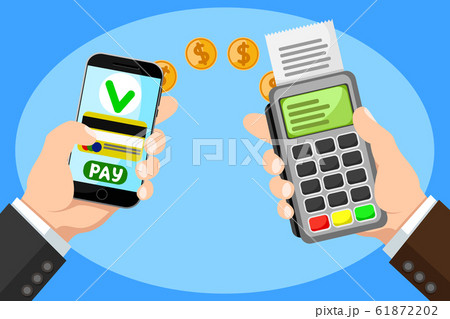 Mobile payment, payment for purchases, services Mobile payment, payment for purchases, services 61872202