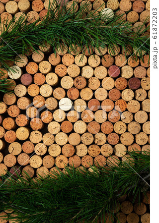 Wine cork background Wine cork background 61872203