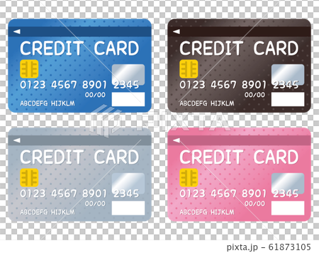 Illustration of colorful credit card Illustration of colorful credit card 61873105
