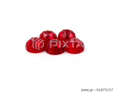 Rose cut red ruby cabochons Rose cut red ruby cabochons 61873157
