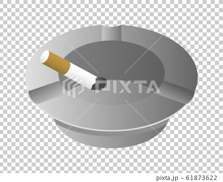 灰皿とタバコのイラストイメージのイラスト素材