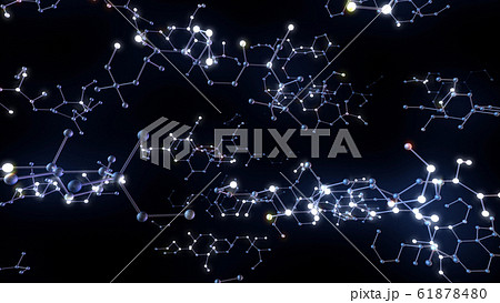 化学式 分子構造 六角形 科学 テクノロジー 3dイラスト 背景 バックグラウンドのイラスト素材