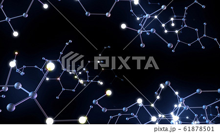 化学式 分子構造 六角形 科学 テクノロジー 3dイラスト 背景 バックグラウンドのイラスト素材