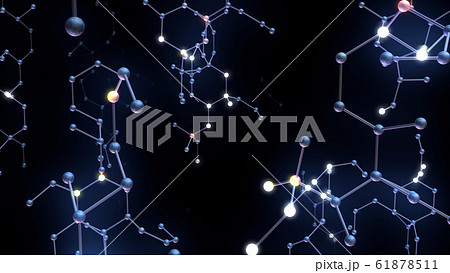 化学式 分子構造 六角形 科学 テクノロジー 3dイラスト 背景 バックグラウンドのイラスト素材