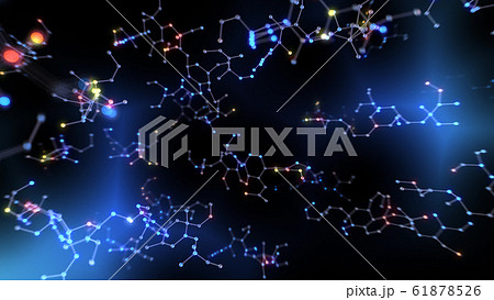 化学式 分子構造 六角形 科学 テクノロジー 3Dイラスト 背景 バックグラウンド 61878526