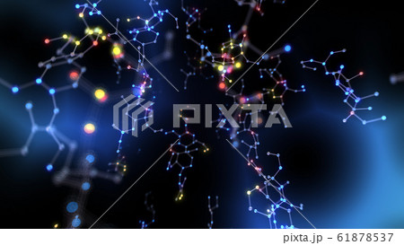 化学式 分子構造 六角形 科学 テクノロジー 3Dイラスト 背景 バックグラウンド 61878537