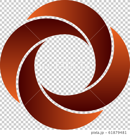 Abstract Circle Logo Design Colorful Round Logo Stock Illustration