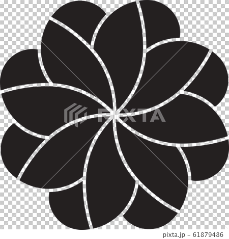 Abstract Circle Logo Design, Black and white round logo 61879486