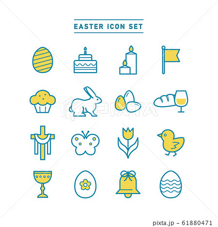 EASTER ICON SET 61880471