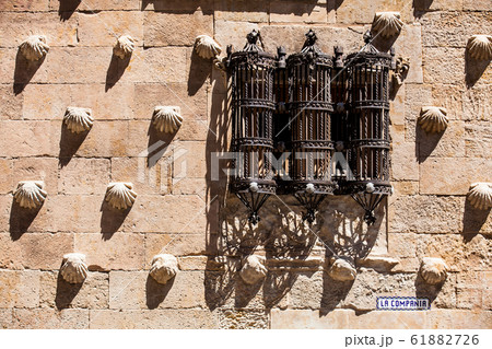 The historical House of the Shells built in 1517 in Salamanca, Spain The historical House of the Shells built in 1517 in Salamanca, Spain 61882726