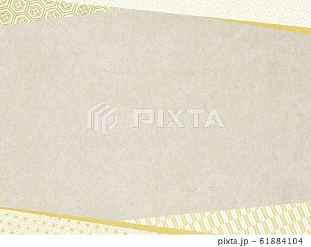 背景-和-和風-和柄-和紙-ベージュ 61884104