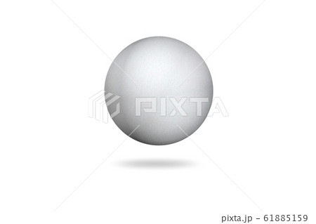 3D white ball metallic isolated on white 3D white ball metallic isolated on white 61885159