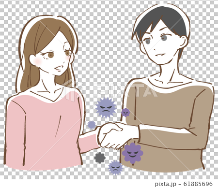 Contact infection illustration 61885696