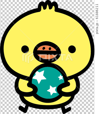 Chick with ball 61886211