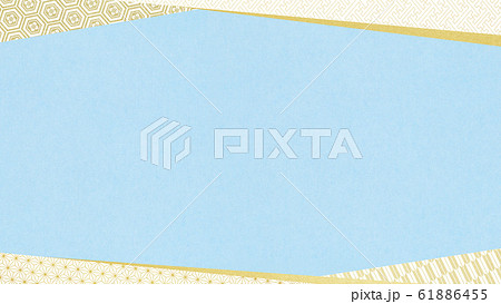 背景-和-和風-和柄-和紙-水色 61886455