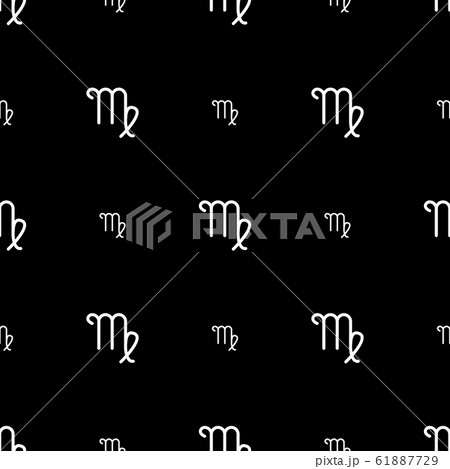 Virgo zodiac sign, horoscope seamless pattern. 61887729